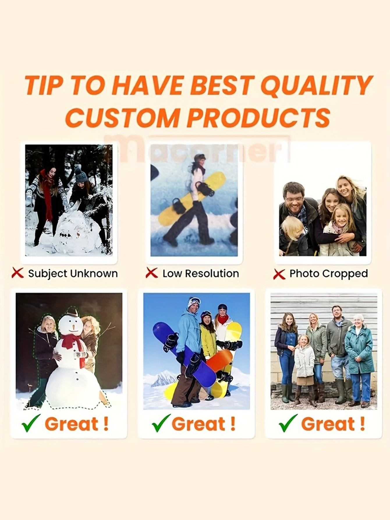 Custom 2D Photo Keychain (1 Piece), Unisex Acrylic Key Ring — Personalized for Couples/Friends/Pets